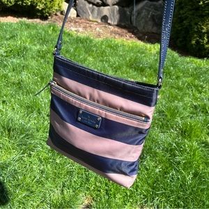Kate Spade Striped Nylon Crossbody Purse